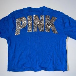PINK Cropped Long Sleeve